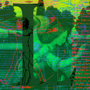 Hommage a Leonardo da Vinci - Digital Print on Canvas