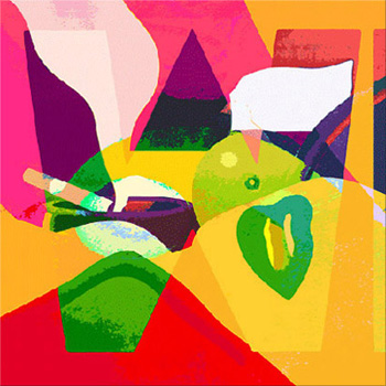 Hommage a Tom Wesselmann - Digital Print on Canvas